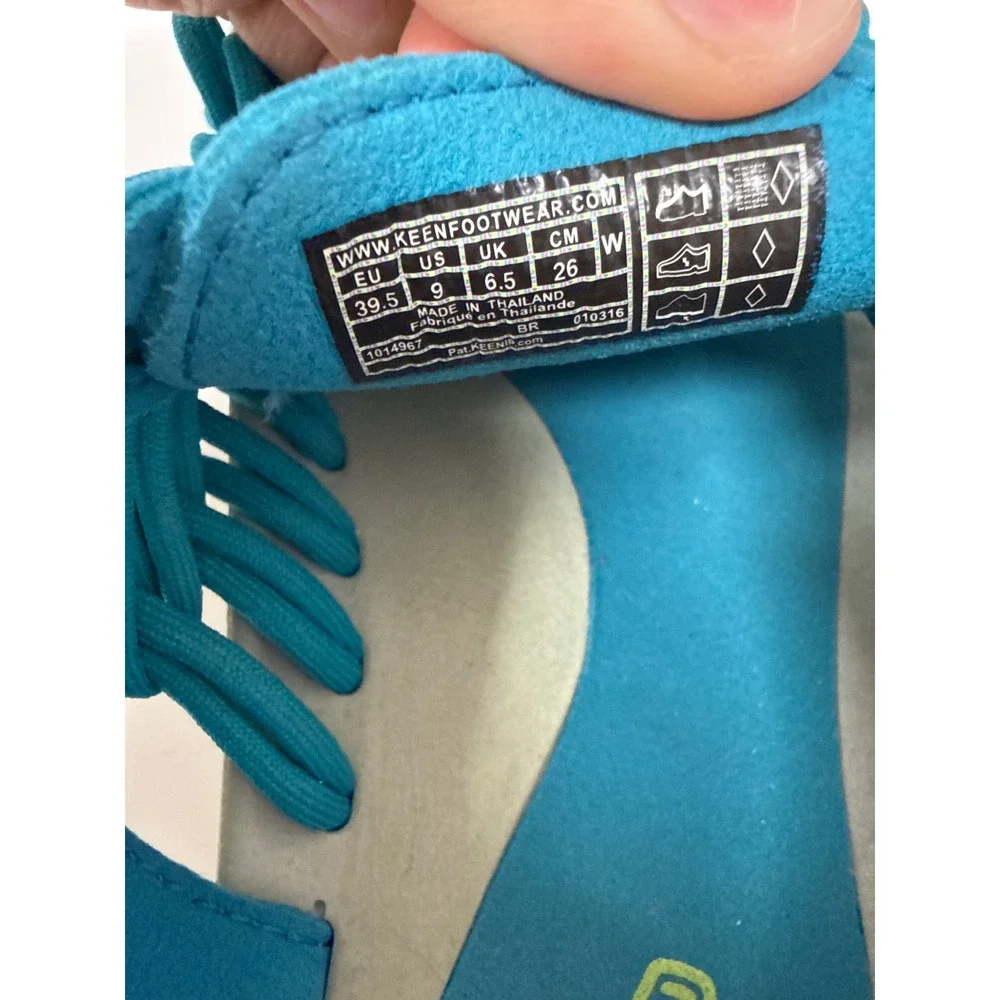 KEEN Uneek Sandals Women Size 9 Blue Green Braided Cord Outdoor Hiking Footwear